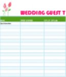 Безкоштовне завантаження шаблону Wedding Guest List Format DOC, XLS або PPT, який можна безкоштовно редагувати за допомогою LibreOffice онлайн або OpenOffice Desktop онлайн