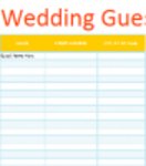 Baixe gratuitamente o modelo Wedding Guest List Manager Microsoft Word, Excel ou Powerpoint gratuito para ser editado com LibreOffice online ou OpenOffice Desktop online