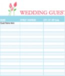 Free download Wedding Guest List Template 1 DOC, XLS or PPT template free to be edited with LibreOffice online or OpenOffice Desktop online
