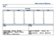 Kostenloser Download Wöchentliche Ziele Zielsetzungsvorlage DOC-, XLS- oder PPT-Vorlage kostenlos zur Bearbeitung mit LibreOffice online oder OpenOffice Desktop online