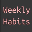 Weekly Habits  screen for extension Chrome web store in OffiDocs Chromium