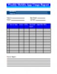 Free download Weekly Mobile App Usage Report DOC, XLS or PPT template free to be edited with LibreOffice online or OpenOffice Desktop online