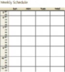 Descarga gratis la plantilla Weekly Schedule DOC, XLS o PPT gratis para editar con LibreOffice en línea o OpenOffice Desktop en línea