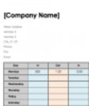 Free download Weekly Time Card Template DOC, XLS or PPT template free to be edited with LibreOffice online or OpenOffice Desktop online