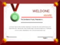 Kostenloser Download Well Done Award Certificate Template DOC-, XLS- oder PPT-Vorlage kostenlos zur Bearbeitung mit LibreOffice online oder OpenOffice Desktop online