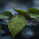 Wet green leaves  screen for extension Chrome web store in OffiDocs Chromium