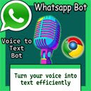 WhatsApp Voice Bot  screen for extension Chrome web store in OffiDocs Chromium