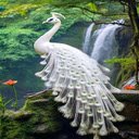White peacock wallpaper  screen for extension Chrome web store in OffiDocs Chromium
