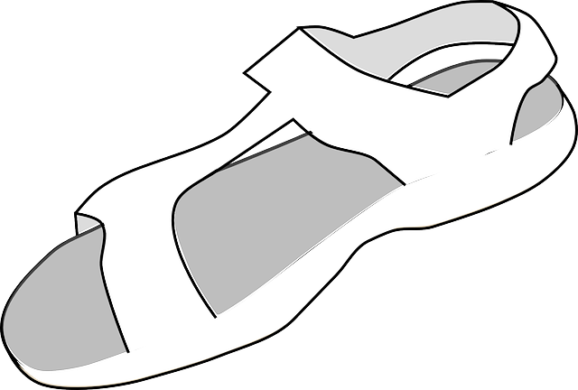 Kostenloser Download White Sandal Shoe - Kostenlose Vektorgrafik auf Pixabay, kostenlose Illustration zur Bearbeitung mit GIMP, kostenloser Online-Bildeditor