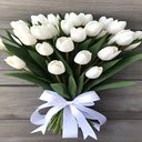 White tulip bouquet wallpaper  screen for extension Chrome web store in OffiDocs Chromium