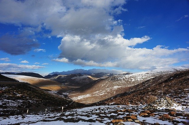 GIMPで編集できる荒野の雪山の寒さの無料画像を無料でダウンロード無料のオンライン画像エディター
