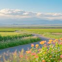 Winding road through green fields Wallpaper  screen for extension Chrome web store in OffiDocs Chromium