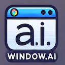 window.ai Detector  screen for extension Chrome web store in OffiDocs Chromium
