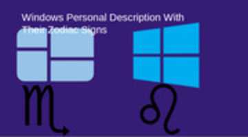 Free download Windows Personal Description With Their Zodiac Signs! free photo or picture to be edited with GIMP online image editor