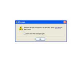 Free download Windows XP End of Service notification free photo or picture to be edited with GIMP online image editor