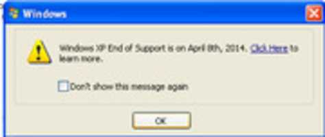 Free download Windows XP EOS Notification free photo or picture to be edited with GIMP online image editor