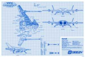 무료 다운로드 Wing Commander Blueprint Hornet 무료 사진 또는 GIMP 온라인 이미지 편집기로 편집할 사진