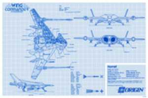 Descărcare gratuită Wing Commander Blueprint Hornet fotografie sau imagini gratuite pentru a fi editate cu editorul de imagini online GIMP