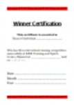 Download grátis Winner Certificate Template DOC, XLS ou PPT template grátis para ser editado com LibreOffice online ou OpenOffice Desktop online