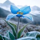 Winter blue flower wallpaper  screen for extension Chrome web store in OffiDocs Chromium