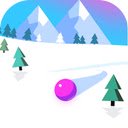Winter Dodge Roll down the icy mountain and dodge obstacles!  screen for extension Chrome web store in OffiDocs Chromium