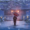 Winter Kimono Anime Girl Art Anime Theme  screen for extension Chrome web store in OffiDocs Chromium