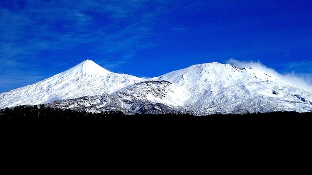 Scarica gratuitamente l'immagine gratuita del paesaggio invernale tenerife el teide da modificare con l'editor di immagini online gratuito GIMP