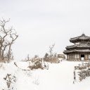Winter Solitude at a Mountain Pavilion  screen for extension Chrome web store in OffiDocs Chromium
