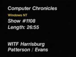 Free download WITF metadata on Windows NT (Computer Chronicles episode) free photo or picture to be edited with GIMP online image editor