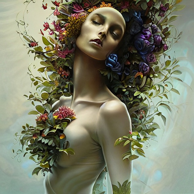 Free download woman flowers model body beauty free picture to be edited with GIMP free online image editor