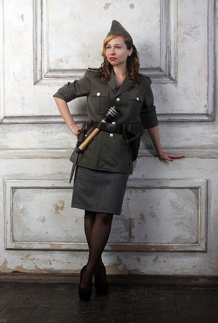 Free download woman officer military uniform free picture to be edited with GIMP free online image editor