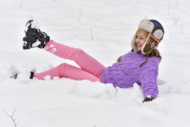 Free download woman play in the snow winter snow free picture to be edited with GIMP free online image editor