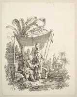 Free download Woman Showing Curiosities to Soldier free photo or picture to be edited with GIMP online image editor