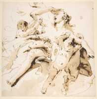Free download Woman Transported by Three Putti free photo or picture to be edited with GIMP online image editor