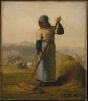 Free download Woman with a Rake free photo or picture to be edited with GIMP online image editor