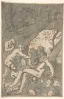 Free download Women Bathing in a Wood, Surprised by a Satyr free photo or picture to be edited with GIMP online image editor
