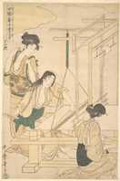 Free download Women Weaving Silk Cloth free photo or picture to be edited with GIMP online image editor