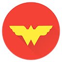 Pantalla de la página de inicio de Wonder Woman para la extensión Chrome web store en OffiDocs Chromium