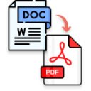 Word to PDF  screen for extension Chrome web store in OffiDocs Chromium