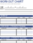 دانلود رایگان Workout Chart مایکروسافت ورد، اکسل یا پاورپوینت رایگان برای ویرایش با LibreOffice آنلاین یا OpenOffice Desktop آنلاین