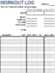 Free download Workout Log DOC, XLS or PPT template free to be edited with LibreOffice online or OpenOffice Desktop online