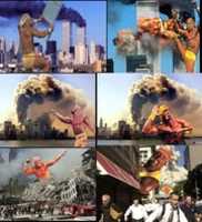 Free download WWE vs 9/11 | Funny free photo or picture to be edited with GIMP online image editor