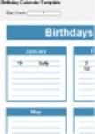 Bezpłatne pobieranie szablonu kalendarza urodzinowego DOC, XLS lub PPT do edycji za pomocą LibreOffice online lub OpenOffice Desktop online