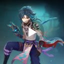 Xiao Genshin Impact Gameograf  screen for extension Chrome web store in OffiDocs Chromium