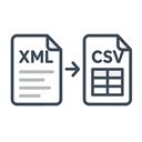 XML to CSV Converter  screen for extension Chrome web store in OffiDocs Chromium