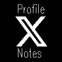X Profile Notes  screen for extension Chrome web store in OffiDocs Chromium