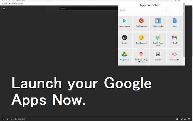 क्रोम वेब स्टोर से Google Chrome™ के लिए ऐप्स लॉन्चर को ऑनलाइन ऑफिस डॉक्स क्रोमियम के साथ चलाया जाएगा