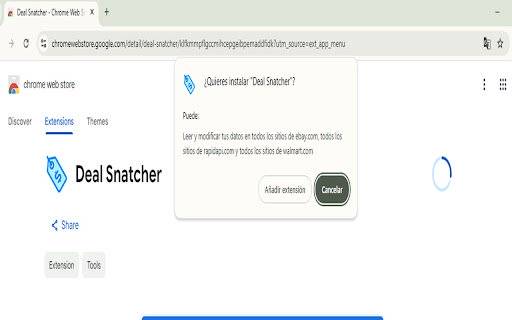Deal Snatcher ຈາກຮ້ານເວັບ Chrome ທີ່ຈະດໍາເນີນການກັບ OffiDocs Chromium ອອນໄລນ໌