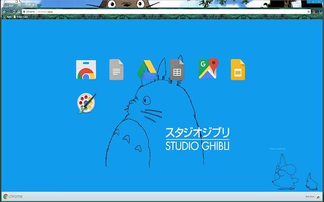 ธีม Ghibli Totoro จาก Chrome เว็บสโตร์ที่จะรันด้วย OffiDocs Chromium ออนไลน์