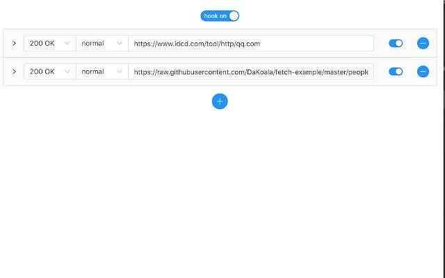 HookAjax aus dem Chrome-Webstore soll mit OffiDocs Chromium online ausgeführt werden